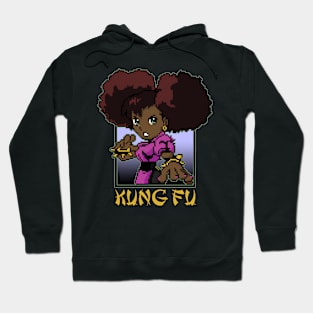 Kawaii Afro Kung Fu Girl Hoodie